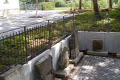 Bau einer Grabsteinanlage im Museum Schkeuditz