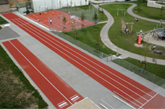 Komplettbau eines Kleinspielfeldes sowie einer kompletten Sportanlage für die Mittelschule in Schkeuditz