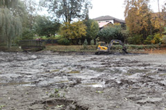 Teilentschlämmung Mauerteich Frohburg