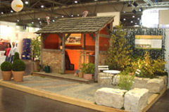 Messebau, Ausstellung unseres Betriebes auf der Haus Garten Freizeit Messe in Leipzig